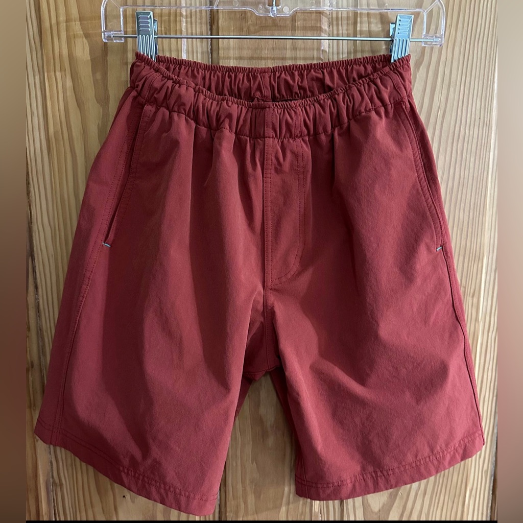 Myles Mens Rust Orange Shorts Small